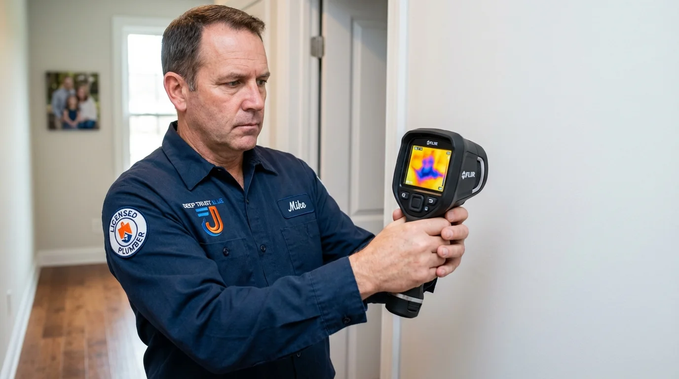 Thermal imaging leak detection by Johns Plumbing LLC in Kiowa